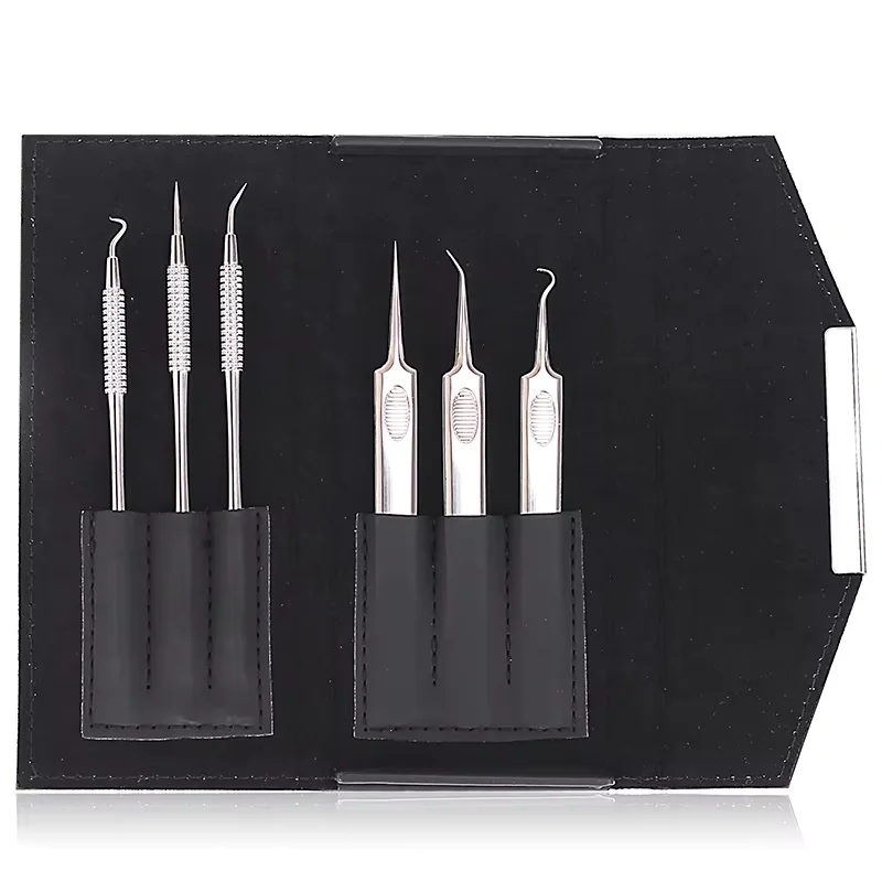 1pc Eyelashes Extension Tweezers Storage Bag Leather Portable Organizer Case False Eyelash Tool Organizer Lashes Accessories