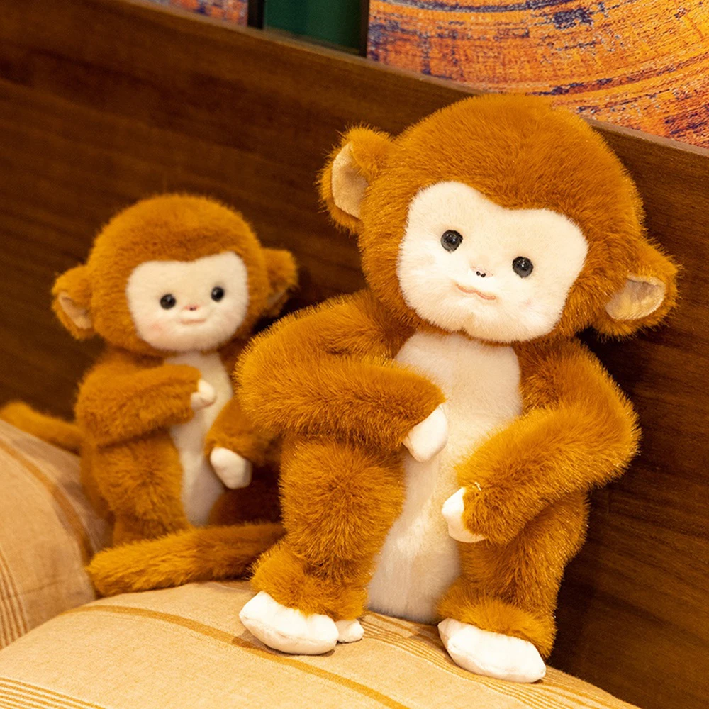 20 cm Kawaii Golden Monkey Plüschtiere Kuschelige Affe Stofftier Simulierte Wildtiere Weiche Puppen Zoo Plüschtier Lustige Souvenirs