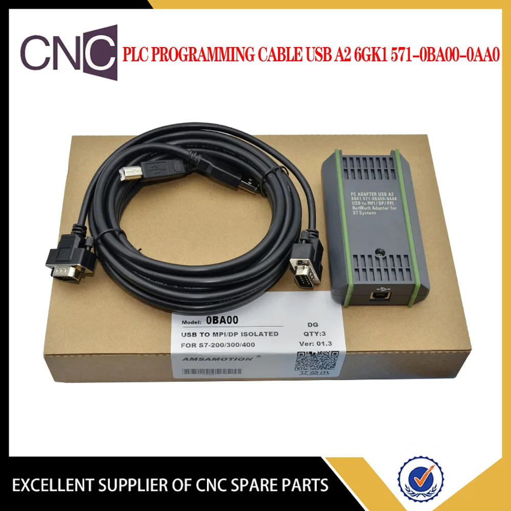 USB-MPI DP PPI Siemens S7-200/300/400 PLC Programming Cable USB A2 6GK1 571-0BA00-0AA0 PC Adapter for S7 System copper wire