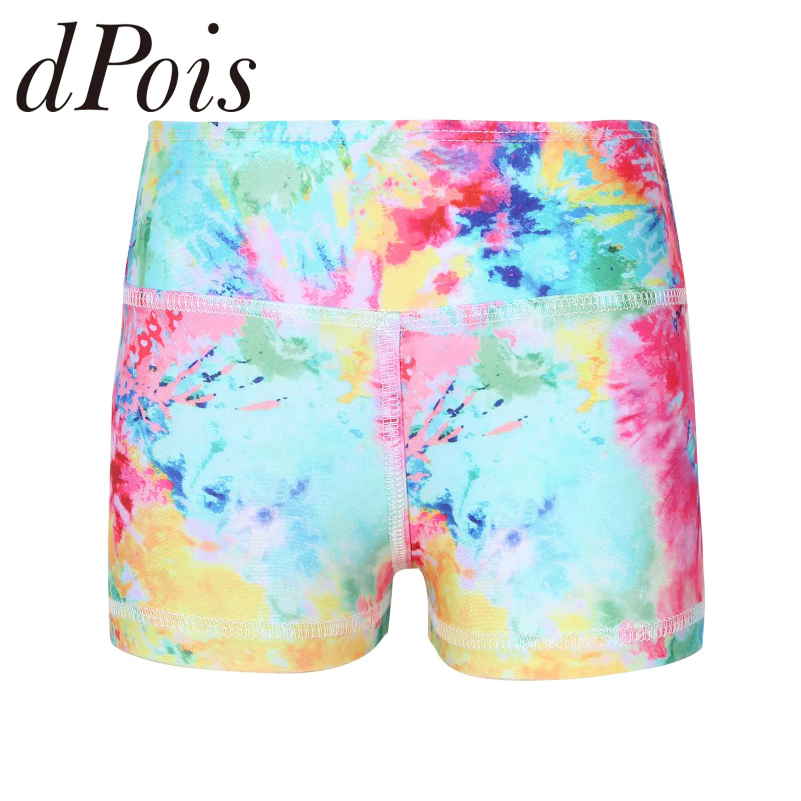 Kids Girls Swimming Trunks  Boy-cut Dance Shorts Bottoms Activewear for Sports Gymnastic Workout Children's Swimwear Beach Wear