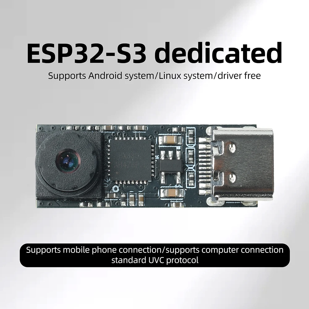 Mini-USB-Typ-C-Kameramodul für ESP32-S3 Entwicklungsboard 65 ° Kamera UVC-Protokoll 720P, 1280×720, für ESP32-S3 Kameramodul – Detail 1