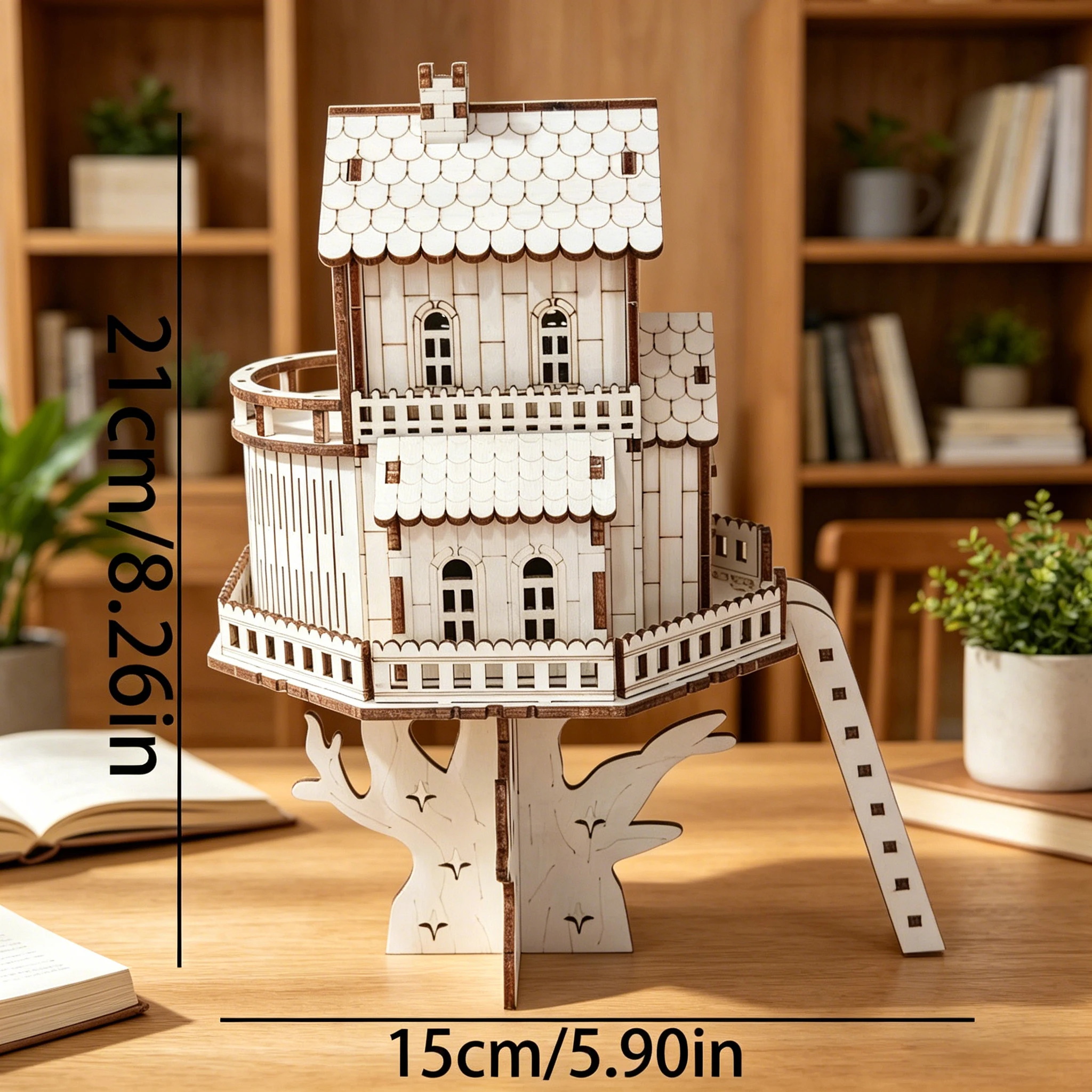 DIY Fairy Tale Tree House 3D Wooden Puzzle Model