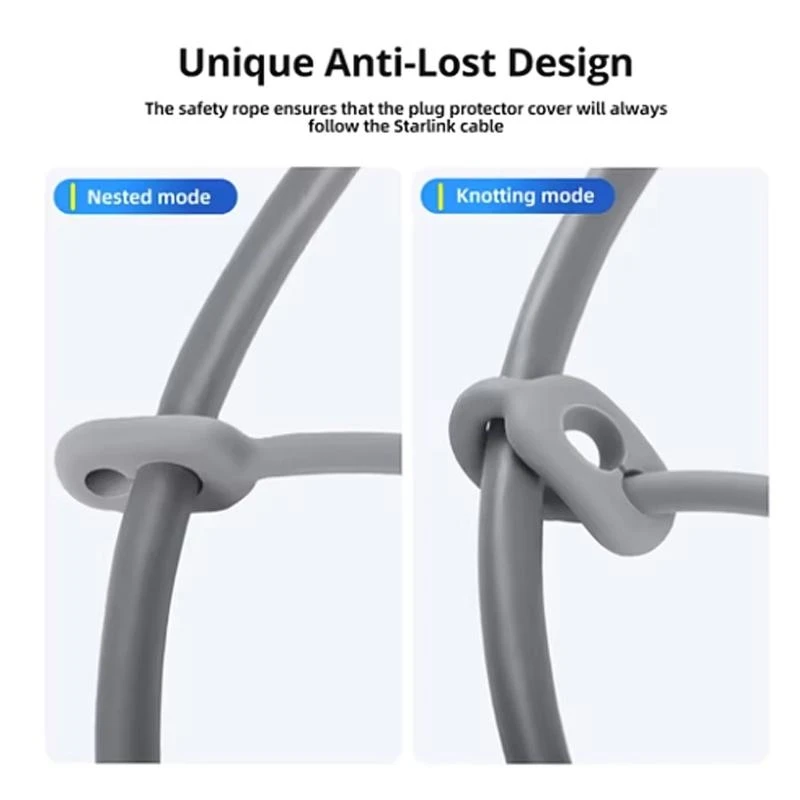 Звездные кабельные крышки концов, защитные силиконовые рукава для кабельных заглушек Star Link Antiloss повышает долговечность