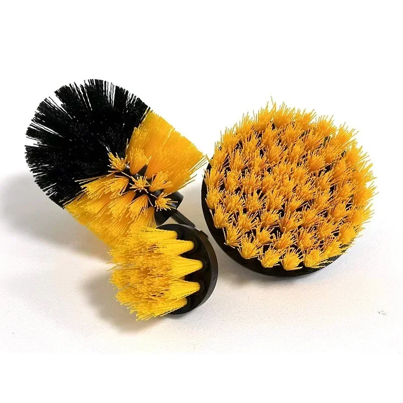7-Piece Drill Brush Attachment Set, Cleaning Brush Tool Kit, Multi-Purpose Drill Brush with Extension Pole for Floor, Automotive