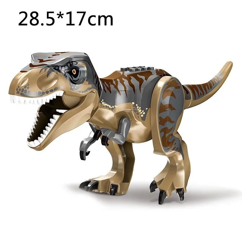 Jurassic Dino World Grote Dinosaurusfiguren Bouwstenen Velociraptor T-Rex Triceratops Indominus Rex Speelgoed voor Kinderen