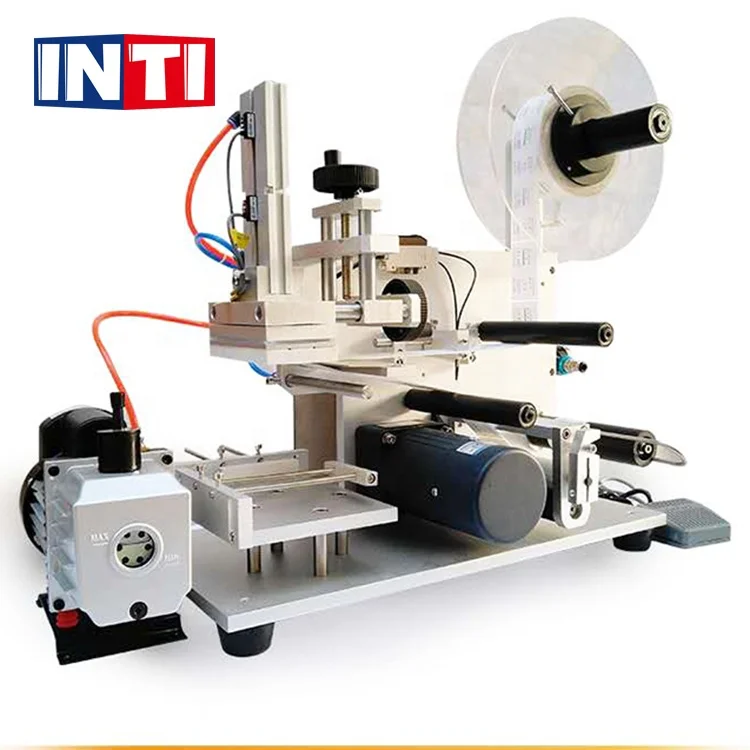 Multifunctional Semi-Automatic Labeller Machine For Glass Paper Metal Beer & Wine Bottles Electric Labeling Unit Case Packaging