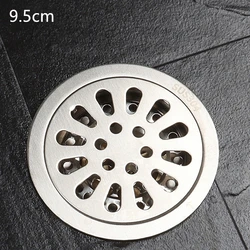 1PC 304 Stainless Steel 9.5cm Round Floor Drain 40 Pipe/50 Tube Anti-Odor Single/Double Purpose Washing Machine Floor Drain