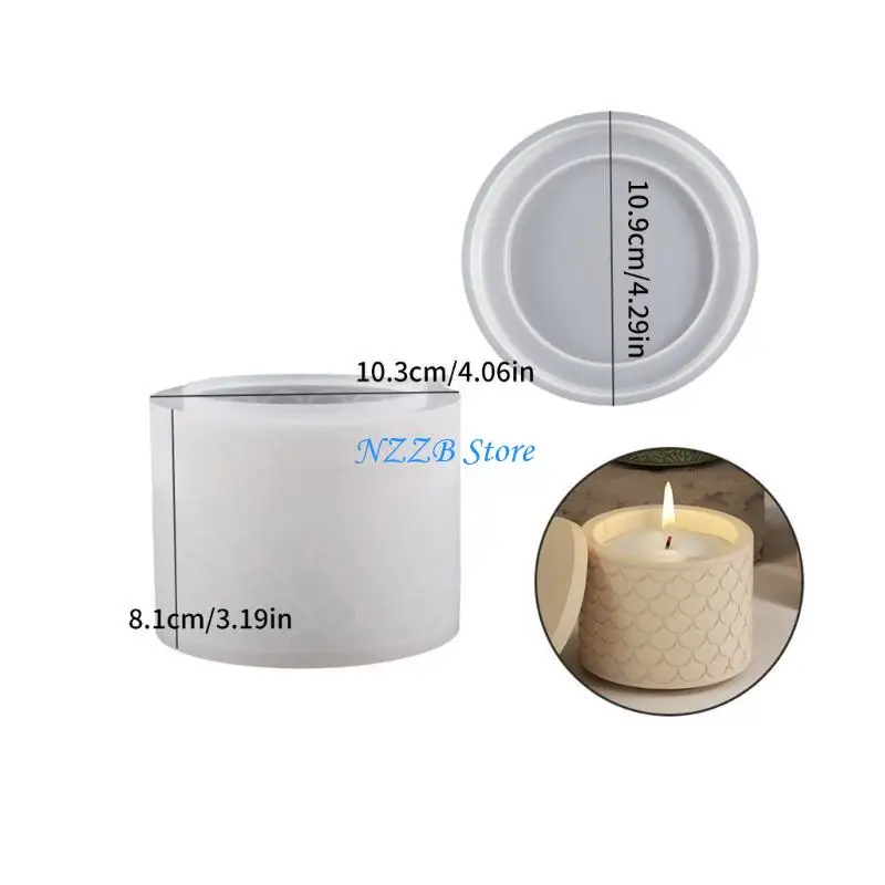 T21F Гибкая силиконовая форма для горшков с растениями для подсвечников и контейнеров для хранения