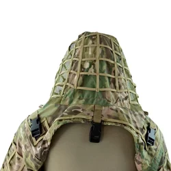 Outdoor Sniper Coat Tactical Disguise Hood Jacket Foundation Combat Hunting Camouflage Ghillie Suit Woodland