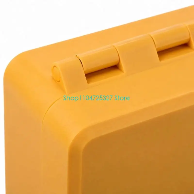 D8KF Portable Single-Serve Coffee Storage Case in Mustard Yellow with a Magnetic Opening, a Dedicated Container for Carrying