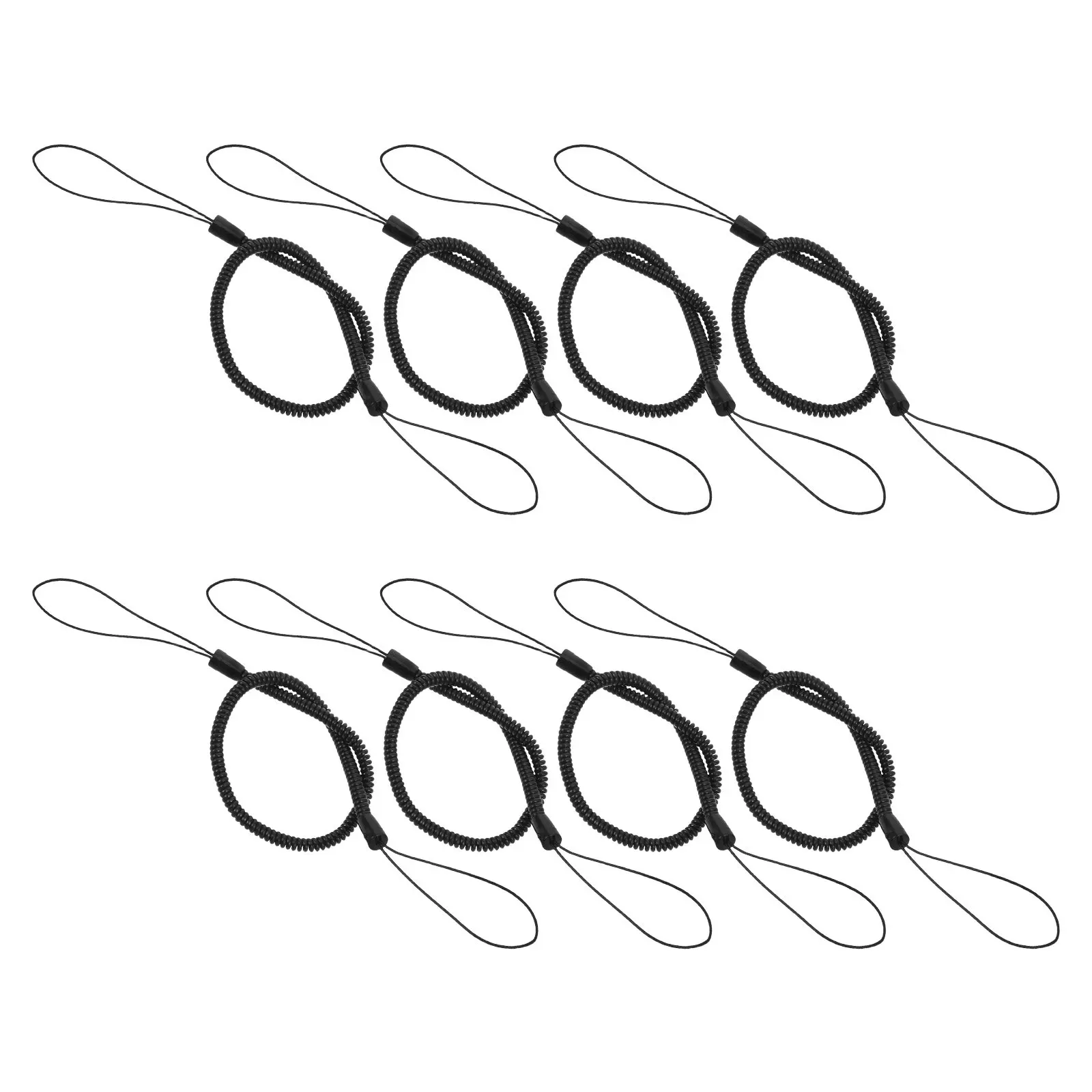 8Pcs Anti-Lost Stylus Lanyard Retractable Spring Cord Pen Tether for Tablet Stylus Touchscreen Pen Drawing Writing Education