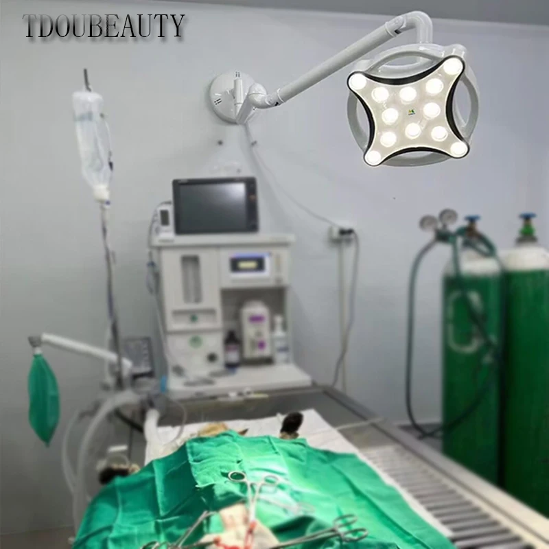 TDOUBEAUTY Przełącznik dotykowy LED Sufitowa lampa chirurgiczna Światło operacyjne do stosowania w klinice dentystycznej, studiach kosmetycznych, szpitalach dla zwierząt