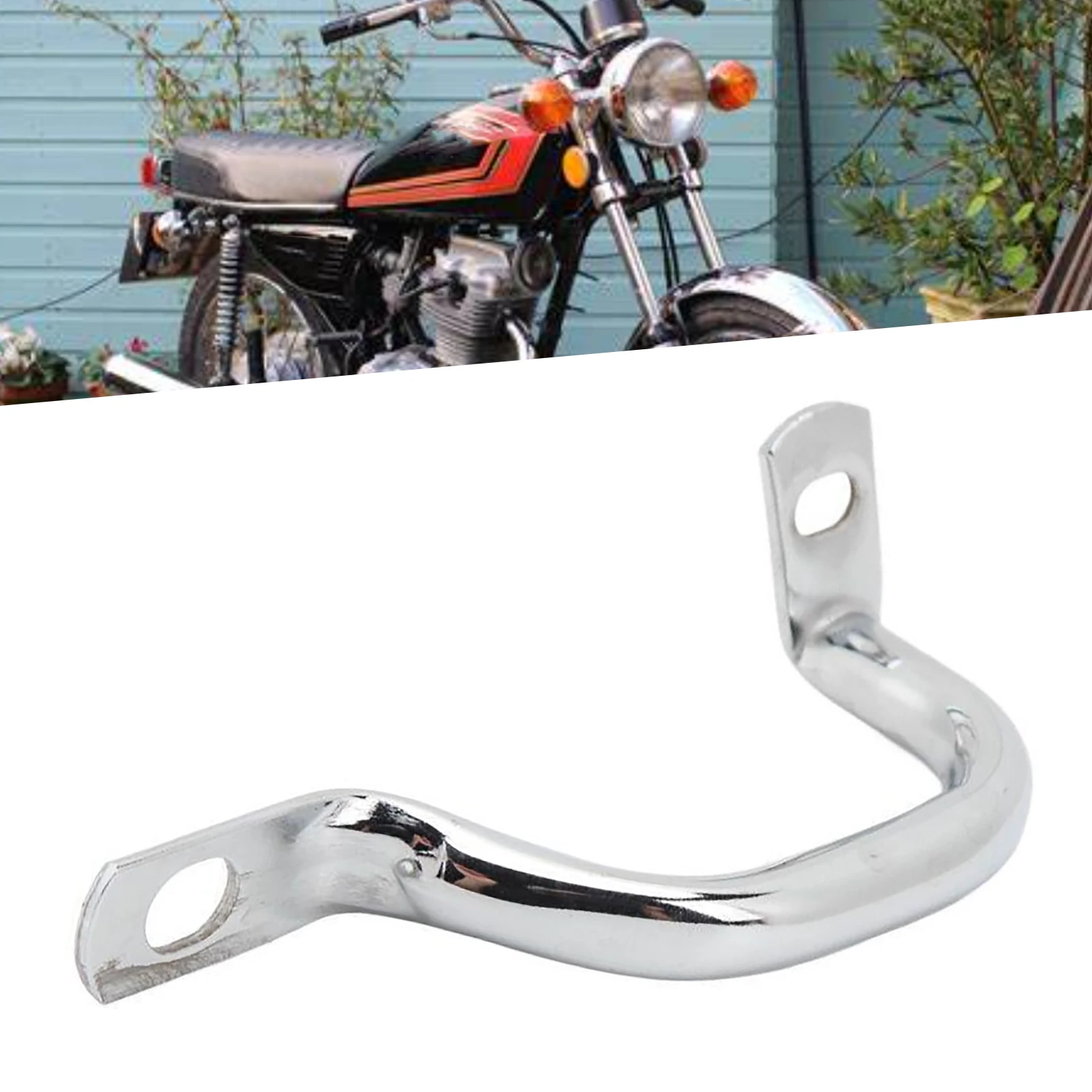 Motorcycle Rear Grab Bar Vintage Style Comfortable Grip Enhanced Comfort Side Hand Rail For CG125