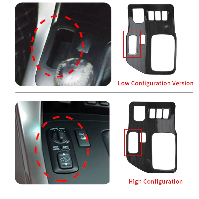 For 2003-2009 Lexus GX 470 GX470 2008 2007 2006 2005 Control Panel Modification Gearbox Cover  Interior Decoration Accessories