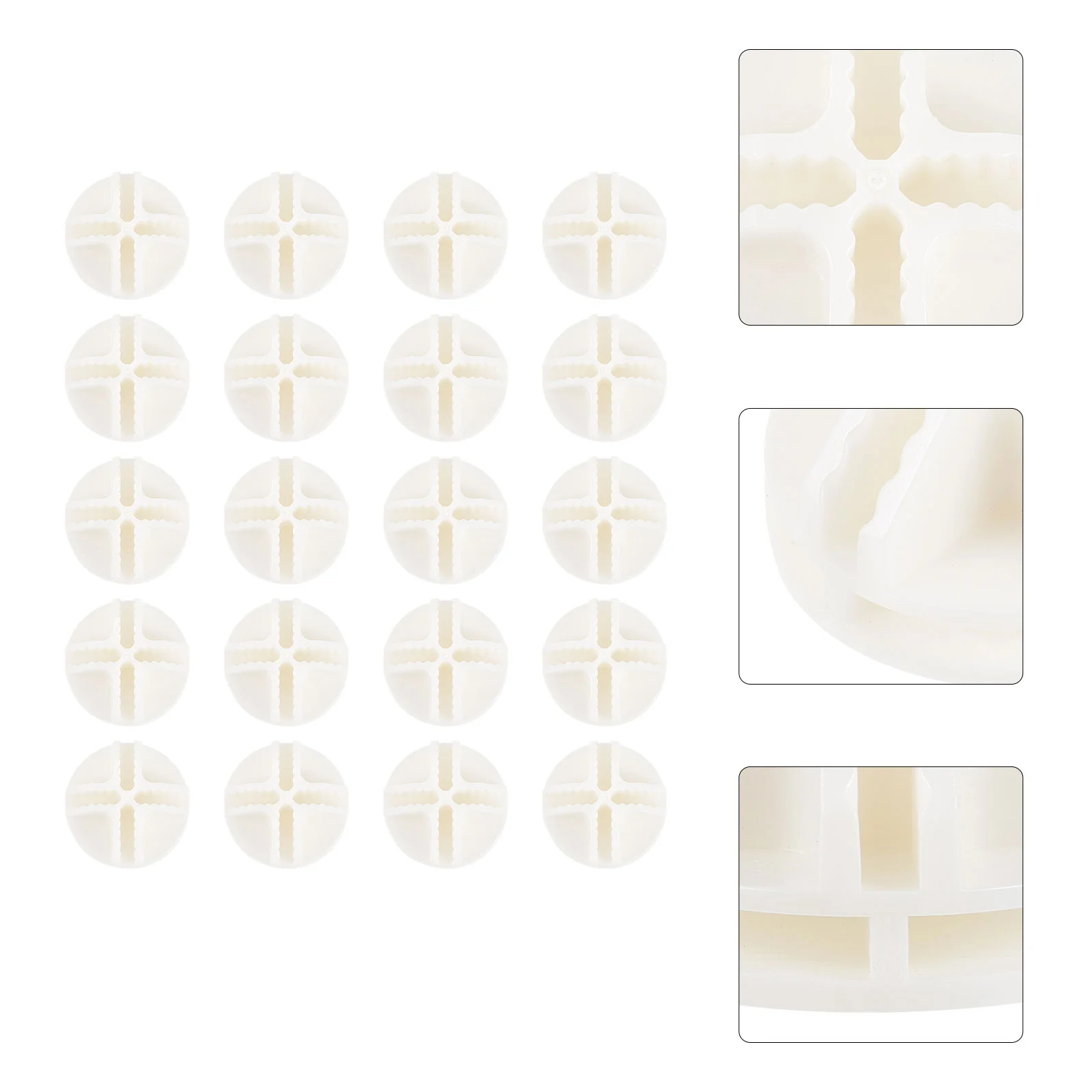 모듈 형 옷장 와이어 큐브 스토리지 선반에 대 한 20 Pcs 흰색 ABS 플라스틱 커넥터 8 슬롯 4mm 내부 너비 쉬운 설치