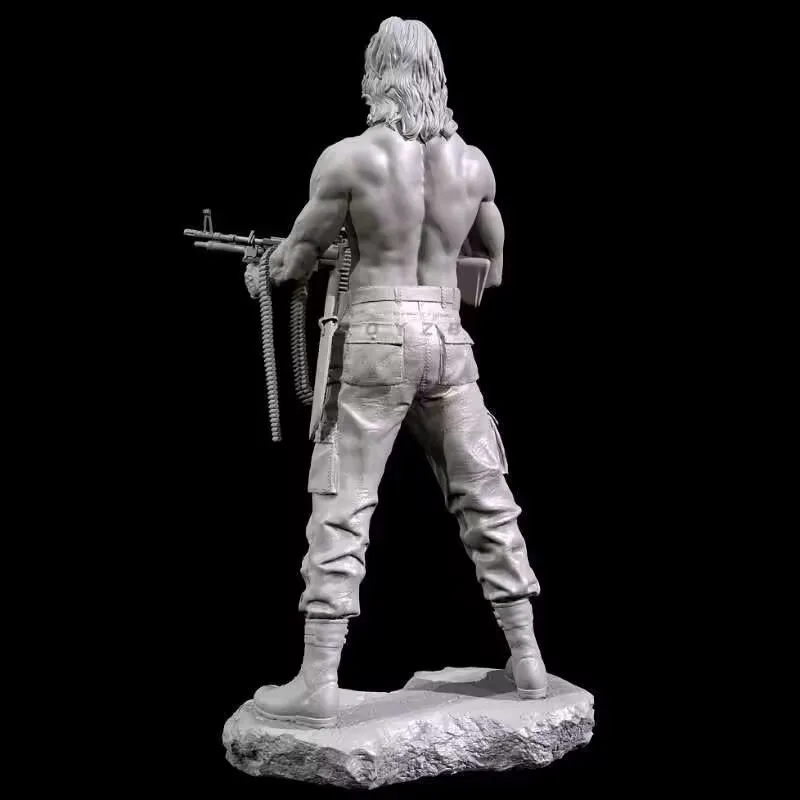 First Blood Rambo Soldier 1/35 Scale Resin Figure Model Kit Assemble Miniatures Unassembled Unpainted Collecting Hobby Toys Gift