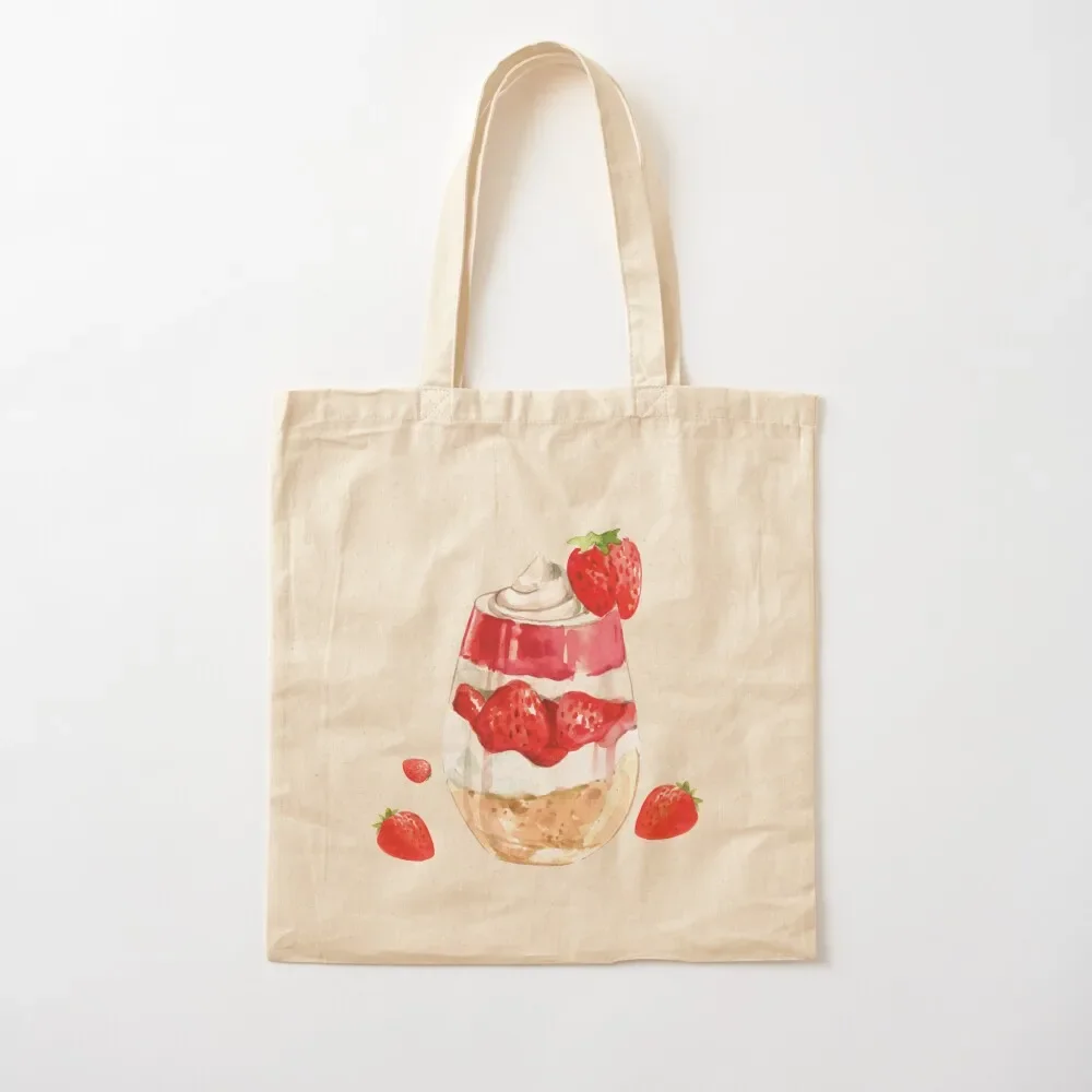 

Strawberry Creme Parfait Tote Bag tote university canvas bags shopping shopper women