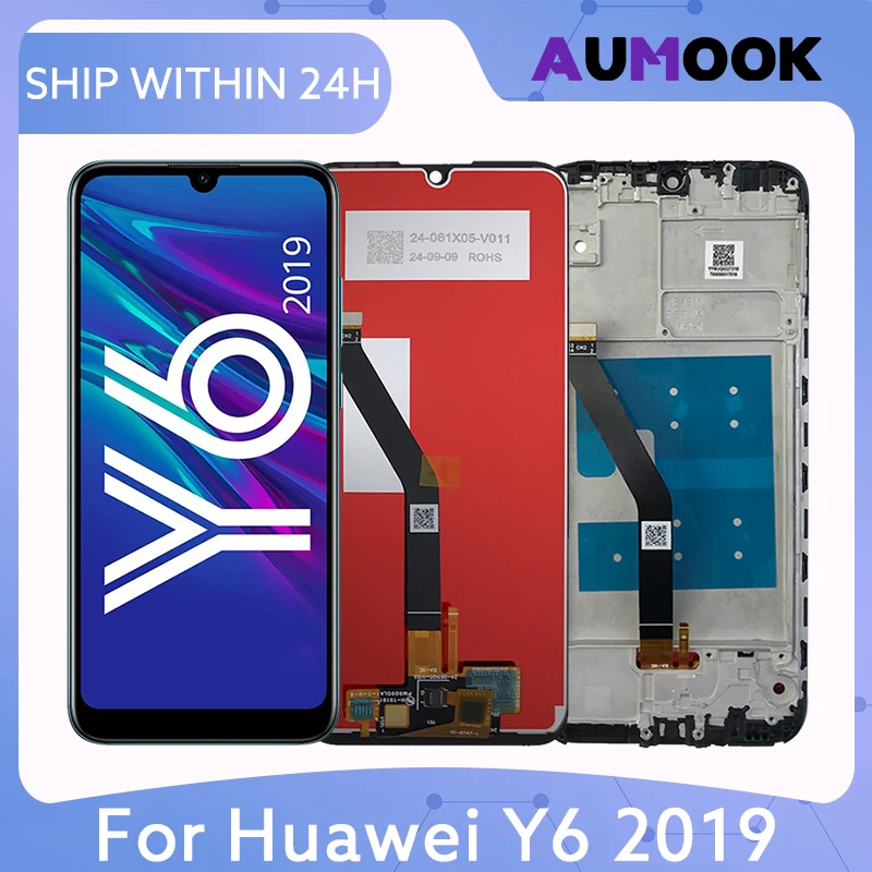 IPS LCD For Huawei Y6 2019 Y6 Prime 2019 LCD Display Touch Screen Digitizer Assembly MRD LX1F LX1 LX3 LCD Screen Repair Parts