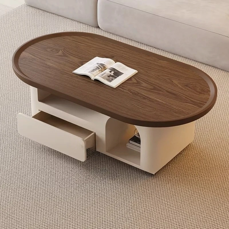 

Italian Storage Coffee Table Modern Nordic Decoration Drawers Coffee Table Simple Minimalist Mesa Auxiliar Living Room Furniture