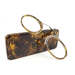 Rolipp Clip Nose Mini Reading Glasses Men Women Readers Glasses Prescription Glasses Without Sideburns Pince-nez