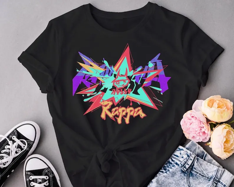 Honkai Star Rail Rappa Subtle Streetwear Unisex Softstyle T-Shirt, HSR Inspired Graphic Vintage Style Retro Graffiti Tee