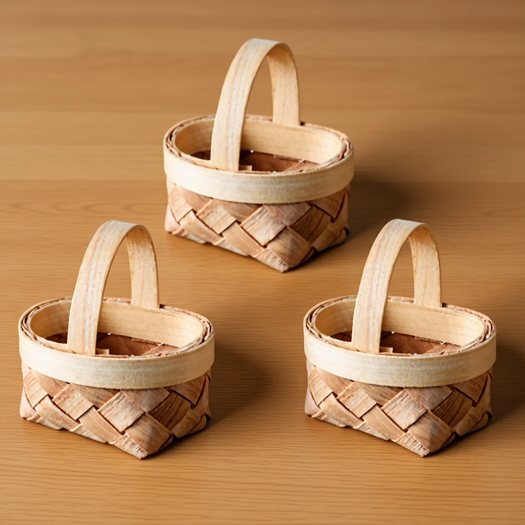 

3pcs Mini Woven Baskets Small Rattan Basket For Decor Storage Candy Holder Handmade Lightweight Portable Decoration Wedding