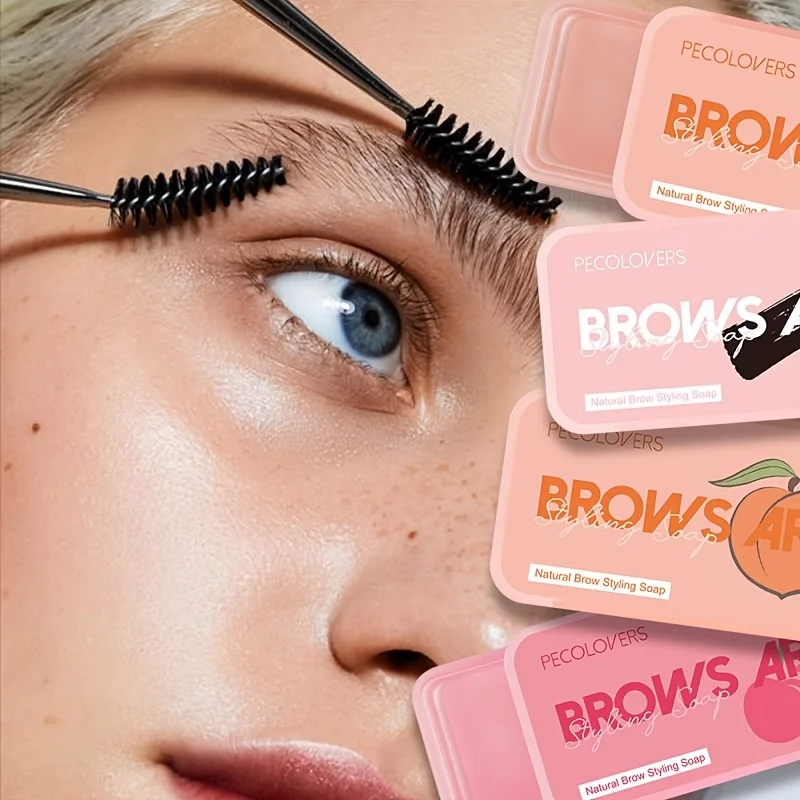 1PC 防水眉毛スタイリングジェル眉ワックススカルプト石鹸長期的な 3D 羽毛ワイルド眉スタイリング簡単にメイクアップ眉毛