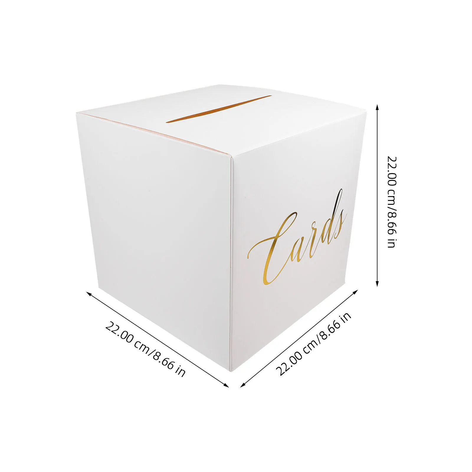 1Set Wedding Card Box Elegant Paper Keepsake Money Envelope Holder Bridal Shower Business Gathering Decor Wedding Card Box