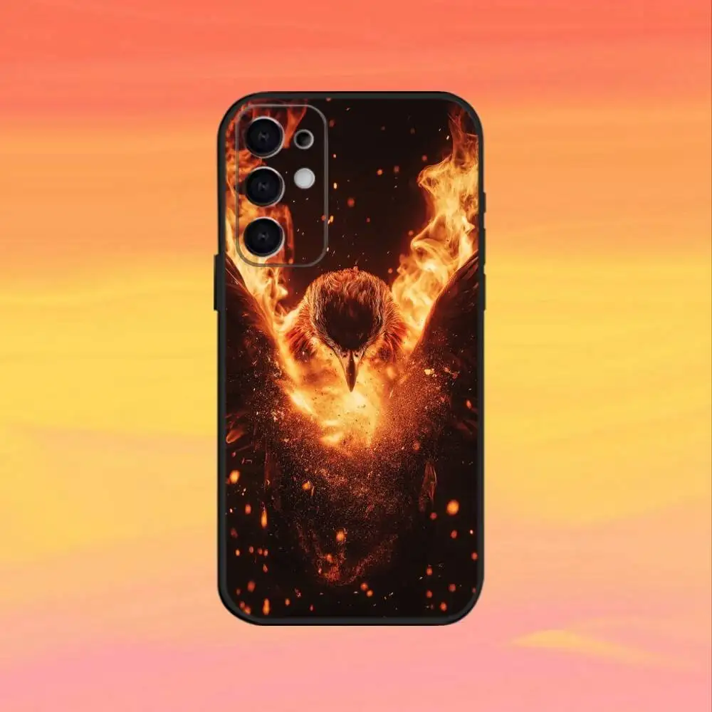 Casing Ponsel Motif Elang Keren Untuk Samsung S25,S24,S21,S22,S23,S30,Ultra,S20,Plus,Fe,Note,10,9,5G Warna Hitam