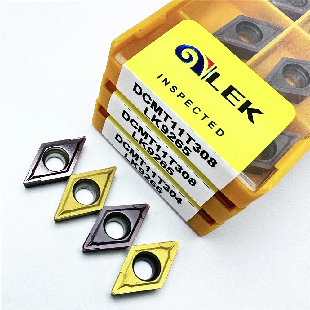 DCMT11T304 DCMT11T308 VP15TF/UE6020 Inserto in metallo duro Utensile per tornitura interna Inserto per tornitura CNC di alta qualità Utensili per tornio da taglio