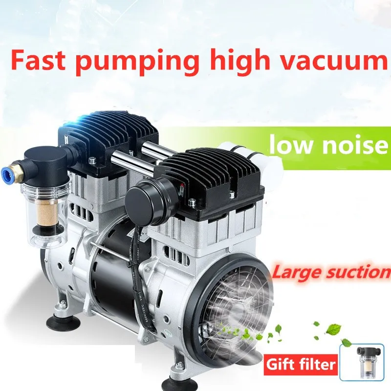 220V 150L/300L 950W Small Oil-Free Silent Vacuum Pump Pumping Laboratory Negative Pressure Air Pump Industrial