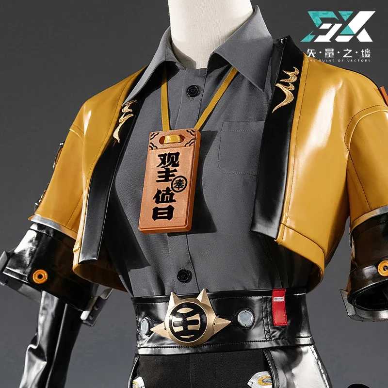 젠리스 존 제로 주 푸푸 코스프레 의상 유니폼 재킷 반바지 윤크이 서밋 할로윈 파티복 여성 소녀 카니발용