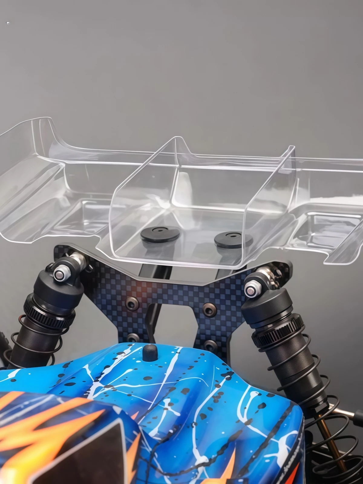 Team C TU0473 1/10 Electric Buggy Rear Wing, 7 Inch Clear Lexan PC Spoiler, 1.0mm Thick for 1/10 RC Buggy