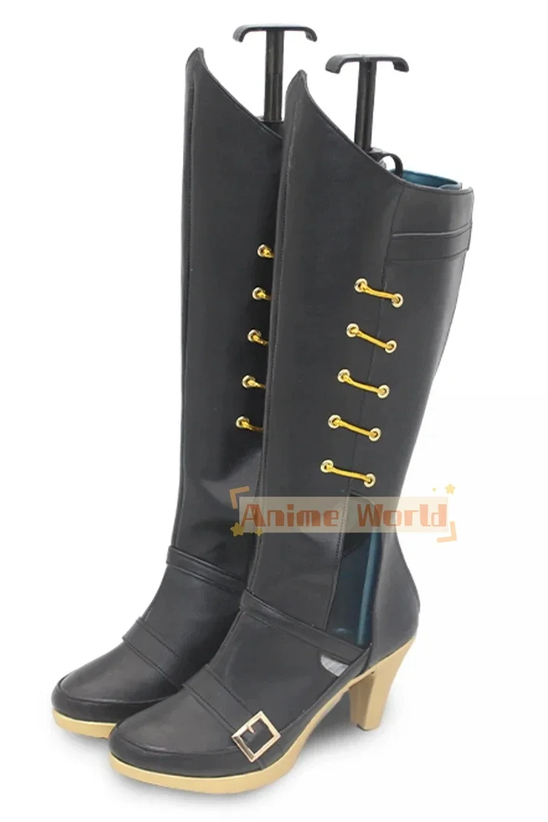 Gioco Nu Carnival Edmond Scarpe Cosplay Tacco alto Scarpe in pelle PU Stivali di carnevale di Halloween Cosplay Prop Realizzato su misura