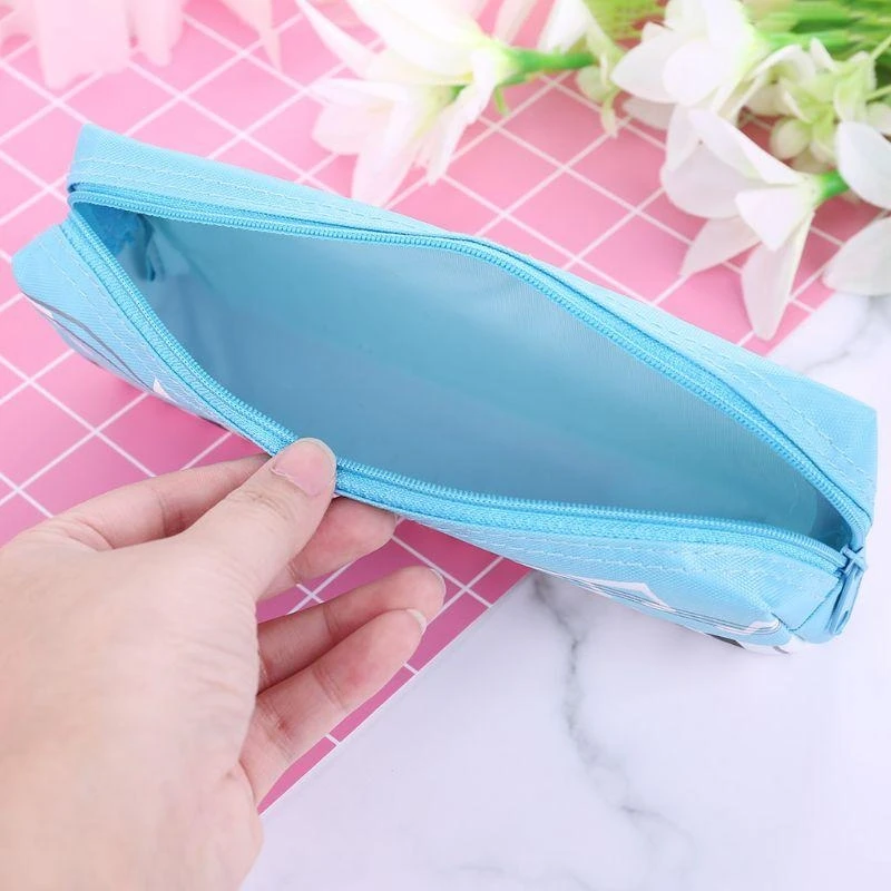 Music Notes Piano Keyboard Pencil for Case Large Capacity Pen Bags Stationery Office School Supplies