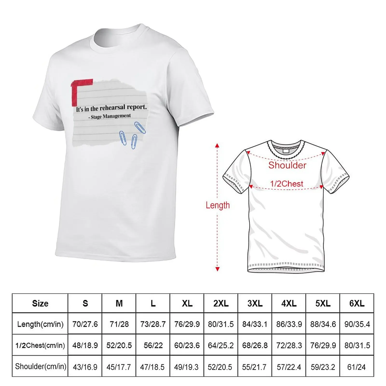 It's in the Rehearsal Report T-Shirt No Iron Casual Short Sleeve Top