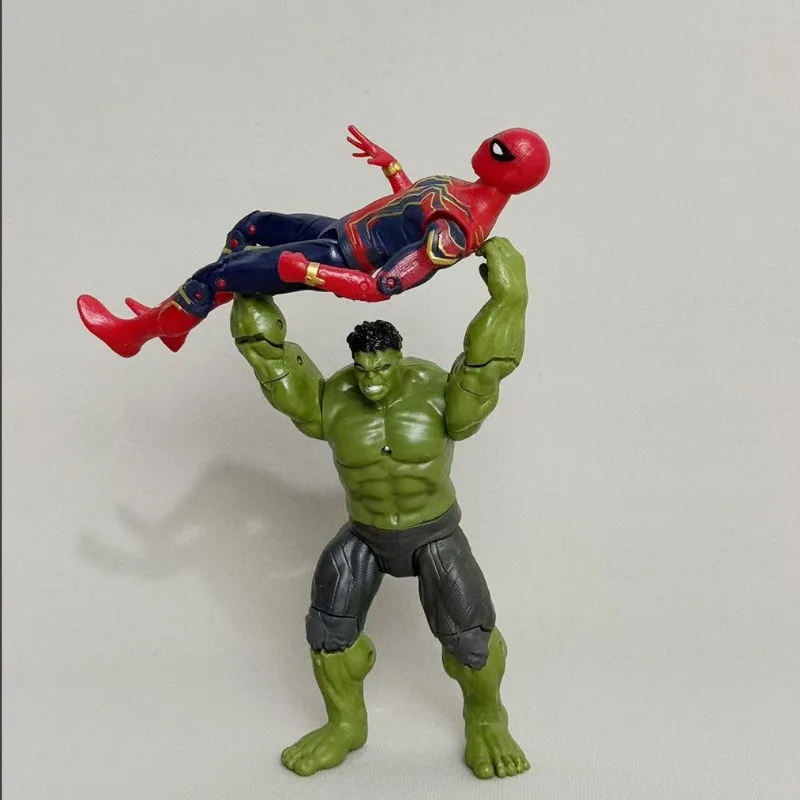 Marvel Comics The Avengers Action Doll Set Hulk Thanos Spider-Man Iron Man Captain America Collection Model Toy Gifts. - view 3