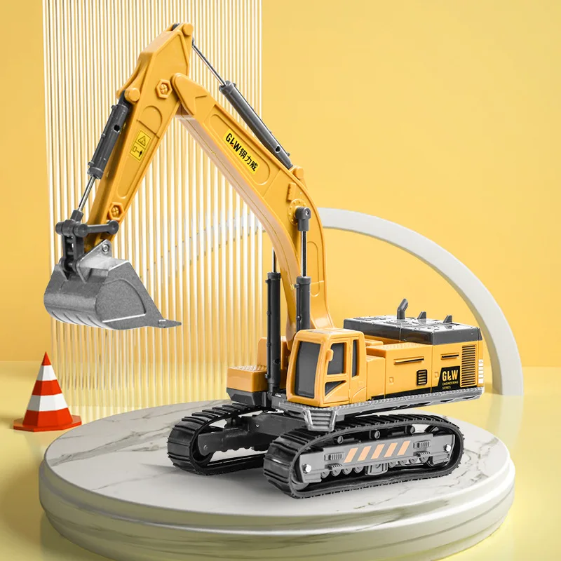 1: 55 alloy excavator engineering car model,mixer truck tower crane model,exquisite toy gifts,wholesale