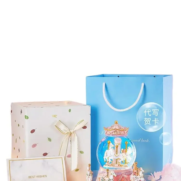 DurableChildren's Carousel Crystal Ball Music Music Box Birthday Gift Toys For Girls 10 Years Old