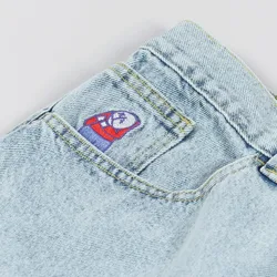 Streetwear Big Boy Jeans Y2K spodnie Hip Hop kreskówka haft graficzny workowate dżinsy męskie damskie Harajuku z wysokim stanem szerokie spodnie