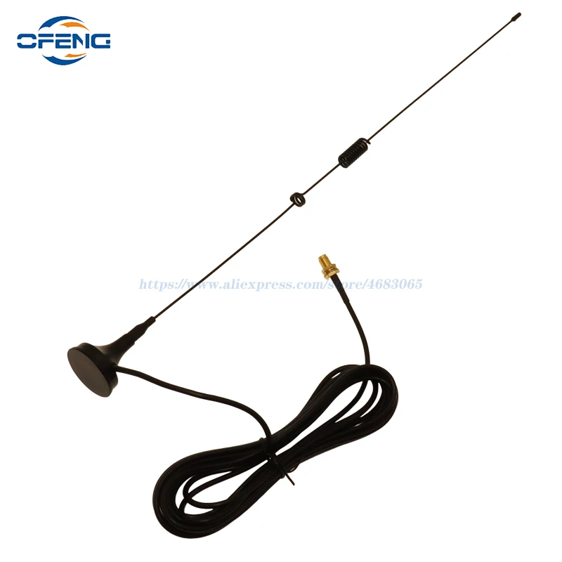 Antena SMA TS9 UT106 para Radio HAM, Walkie Talkie con bandas duales, UV-5R, BF-888S, UV-82, largo, Lorawan, ganancia de 3dbi, bricolaje