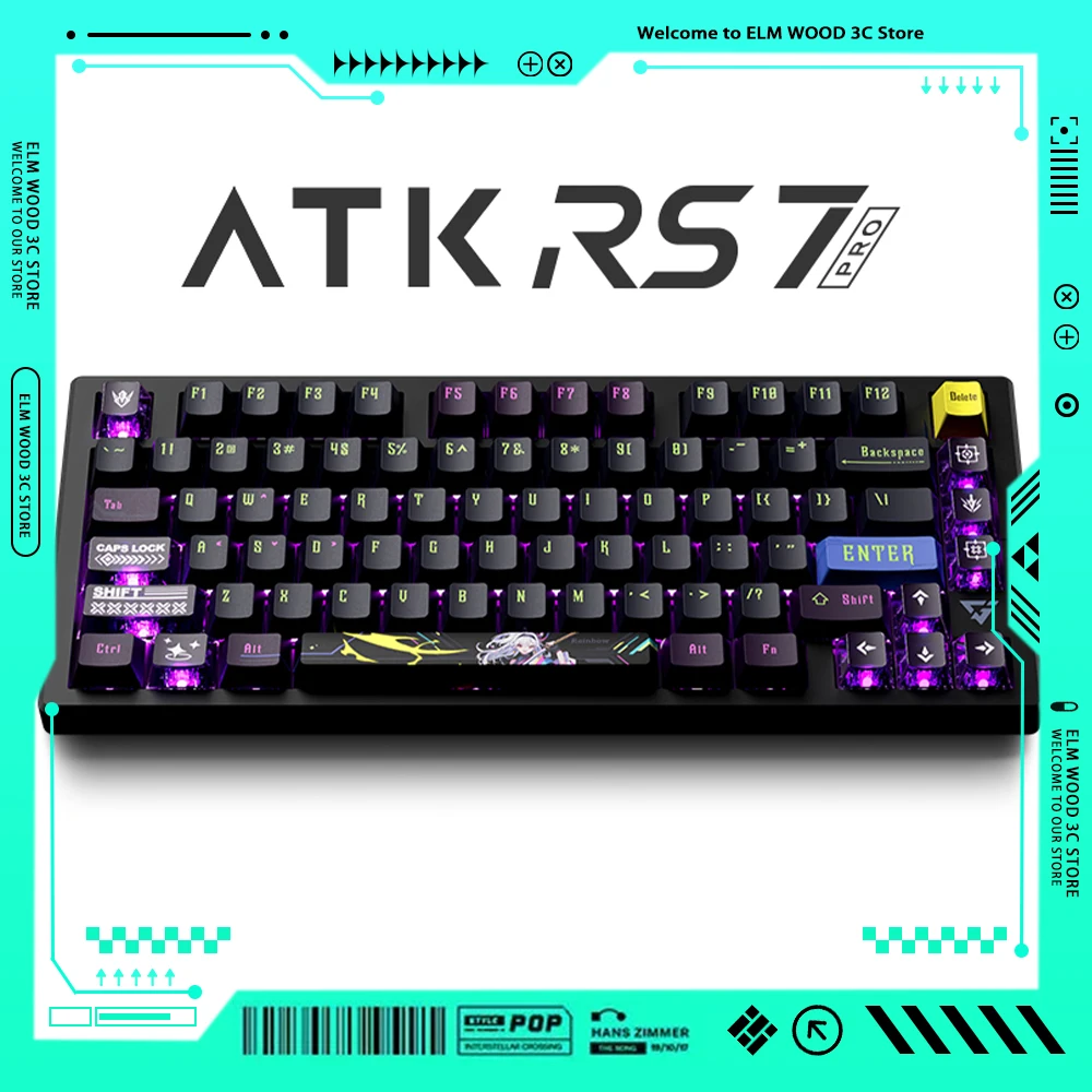 

ATK RS7 Magnetic Switch Gaming Keyboard Smart SPEED X Quick Trigger 8K Wired Mechanical Keyboard RGB Pc Gamer Varolant Man Gifts