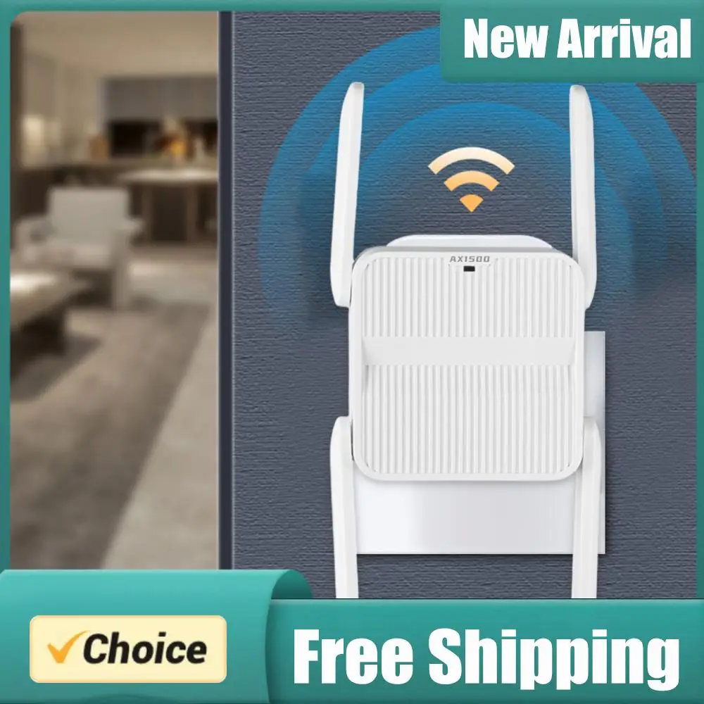 

WiFi 6 Repeater Extender 1500Mbps WiFi 6 Amplifier Dual Band 2.4G/5GHz Wi-Fi Booster with Ethernet Port 4*2dbi Antennas for Home
