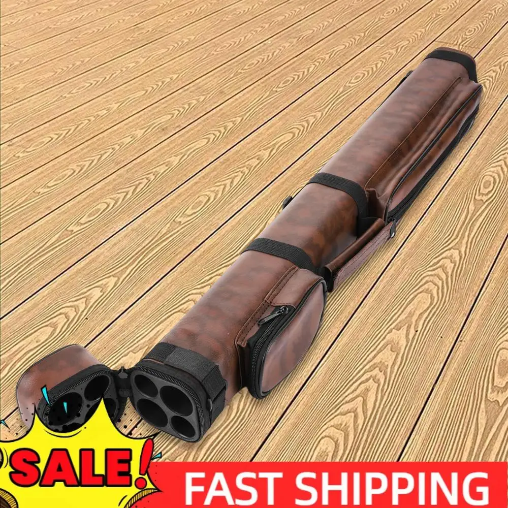 

Квадратный чехол для кия с четырьмя отверстиями, кожаное ведро для бильярдного стержня, ящик для хранения бильярдного кия, чехол для бильярдного кия, аксессуары для бильярда