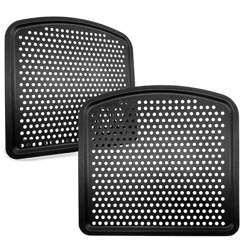 Bandeja de acero inoxidable para freidora de aire, 2 piezas, estante de cocina de repuesto para Innsky Chefman