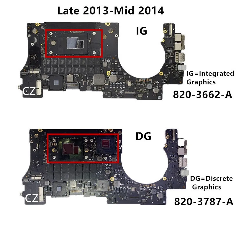 Original A1398 Laptop Motherboard 2012 2013 2014 2015 Year For MacBook Pro Retina 15\