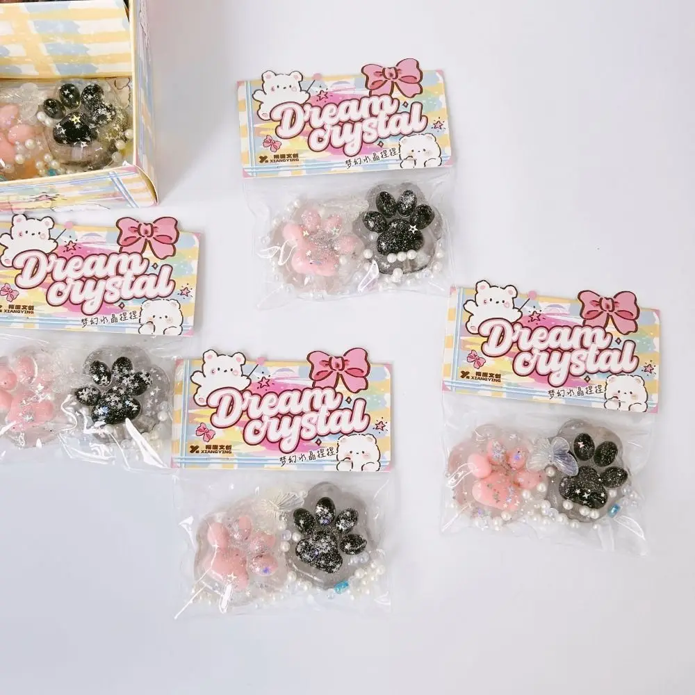

Сенсорные игрушки Blingbling Cat Paw Pinch Toy Прозрачная TPR кошачья лапа Медленный отскок Игрушка Черный и розовый Лук Сжимаемая кошачья лапа Уникальный подарок