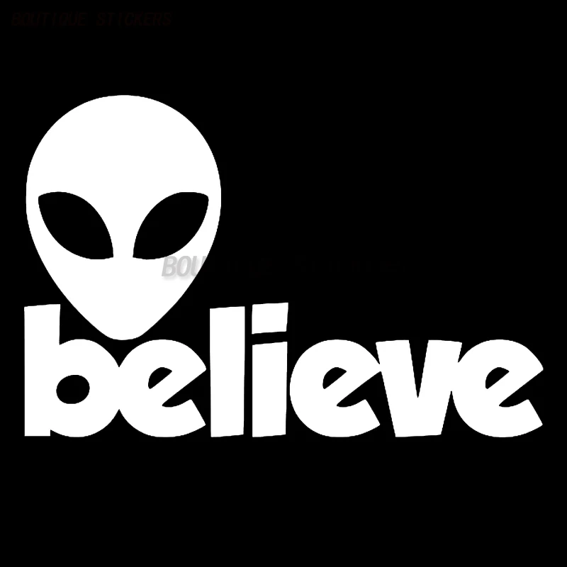 ملصقات فينيل رائعة مقاومة للماء من Alien ET UFO للسيارات والشاحنات والدراجات النارية وملصقات الحائط
