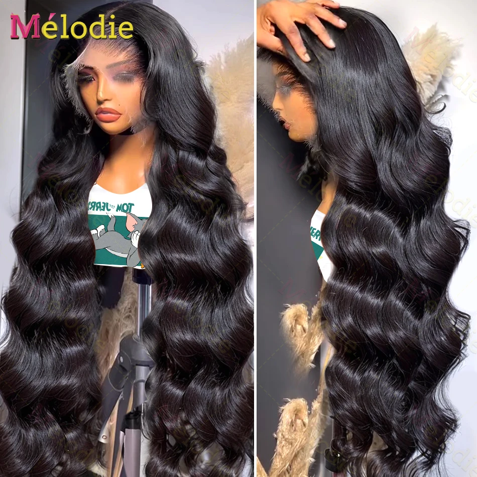 MELODIE 30 38 Inch Lace Frontal Wig Body Wave 13x4 13x6 Lace Front Human Hair Wigs Brazilian 5x5 Glueless Closure Wig