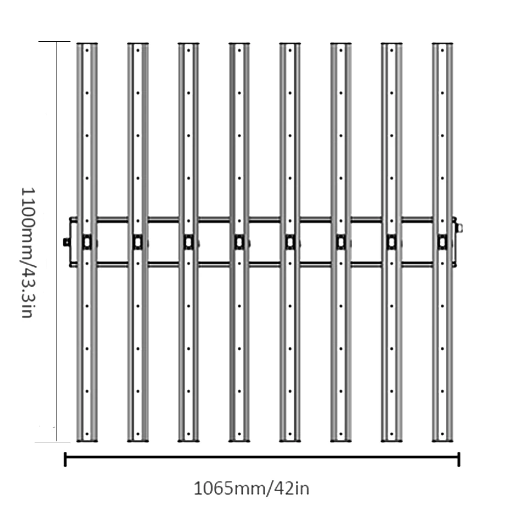 Imagem -02 - Dimmable Led Crescer Luz Bar Cadeia de Margarida Controlador de Grupo Inteligente Tenda Indoor Estufa Flor Veg Lm301b 700w 860w 1060w